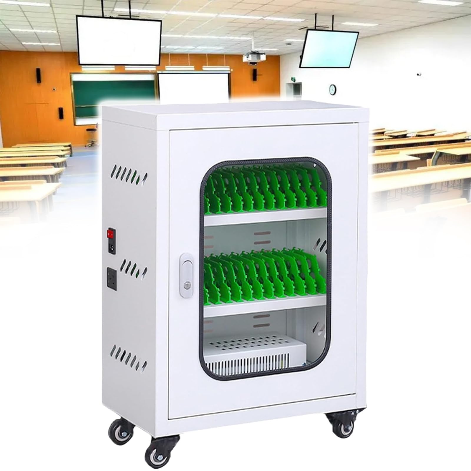 GTHTUHFD Cellphone Usb Station Lockers Cell Phone Storage Cabinet Charging Station 30/40/50/60 Slots,Multi Cellphone Storage Locker,40Slots-30Slots,30slots