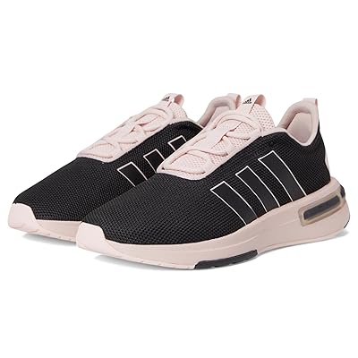 adidas Kids Racer TR 23 (Little Kid/Big Kid) Kids Shoes Black/Sandy Pink/White