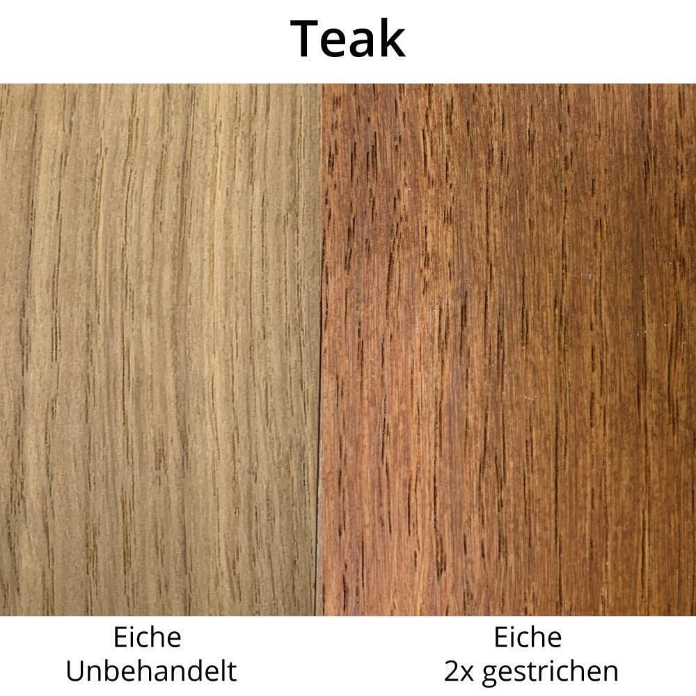 LINEA NATURA Aceite para terrazas, aceite para madera, protección de madera, base de color natural, 2,5 l de teca