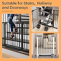 Vista 7 de 2 rampas de umbral, puerta de bebé, pedal de seguridad, juego de accesorios de puerta de plástico, triángulo de plástico, accesorios de refuerzo