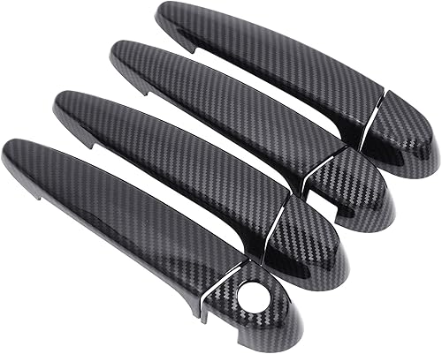 NewYall Fibra de carbono ABS cubierta exterior manija puerta cubierta conjunto para BMW 118i 120i 320i 323i X1 X3 X5 X6 328i 335i 435i 440i