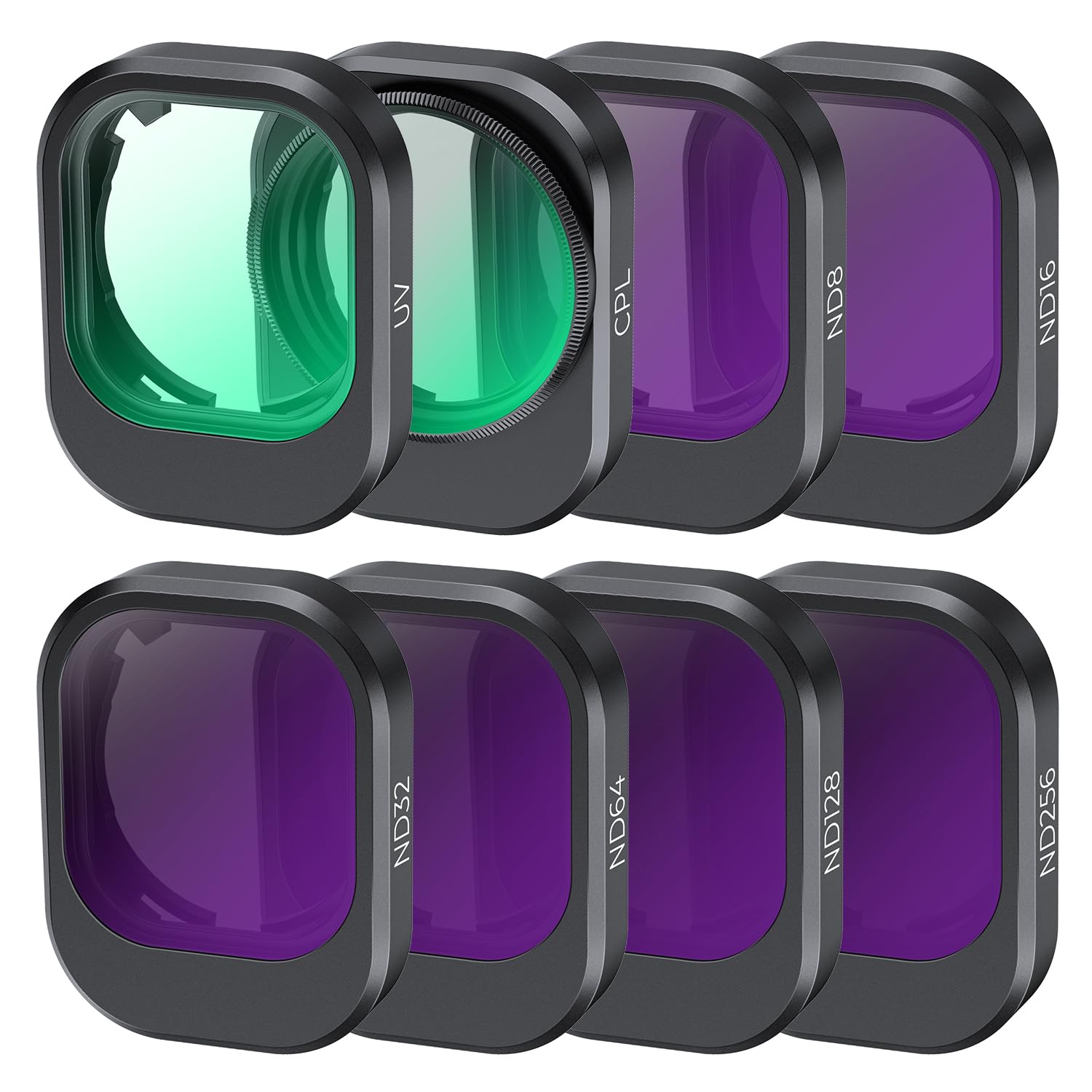 K&F Concept Mini 4 Pro Filtro Kit，UV Filtro + Filtro Polarizador Circular + ND Filtro ND8 ND16 ND32 ND64 ND128 ND256 con 28 Capas Nano Revestimiento Compatible con dji Mini 4 Pro