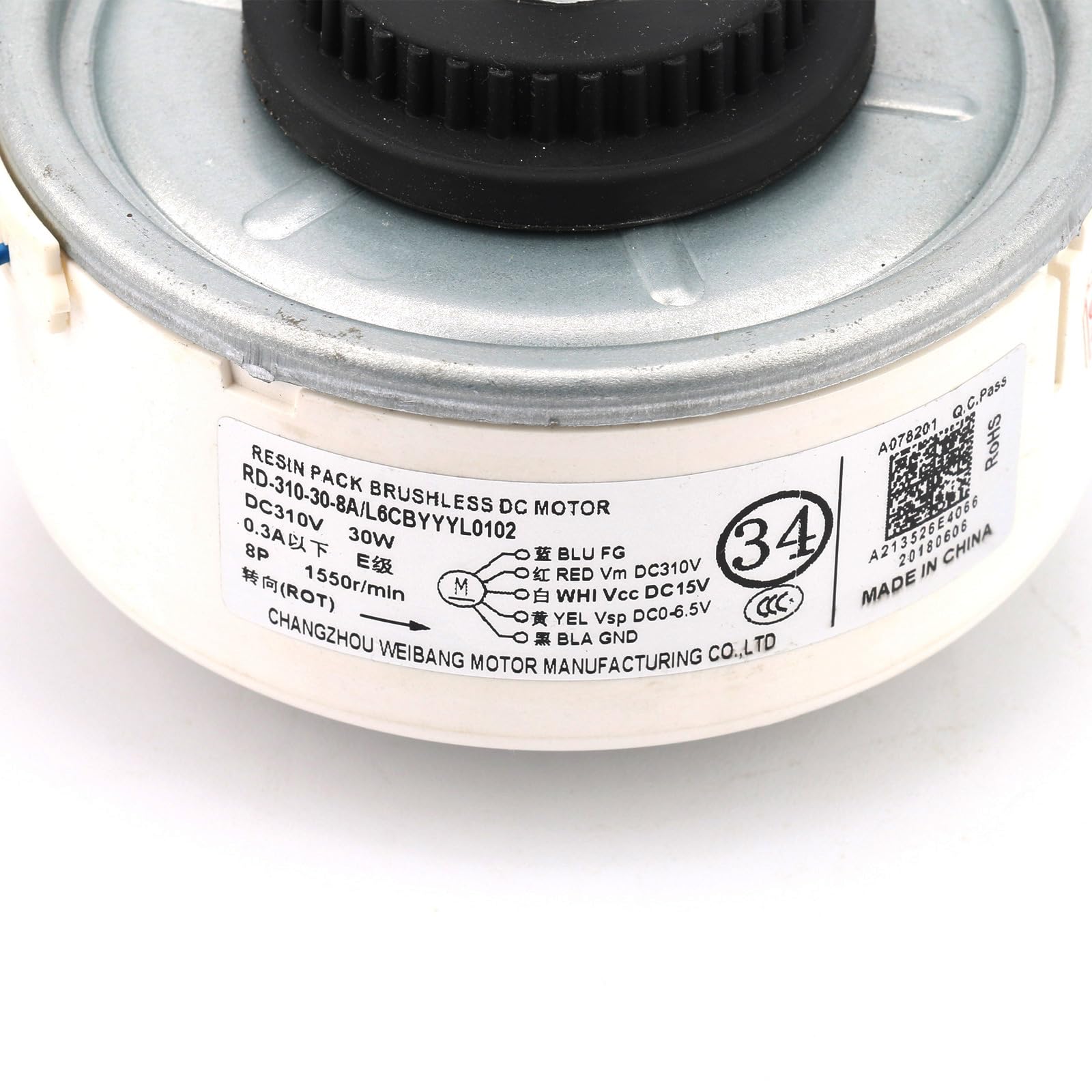 Moteur CC sans balais pour climatiseur Panasonic RD-310-30-8A/L6CBYYYL0102 DC 30 W