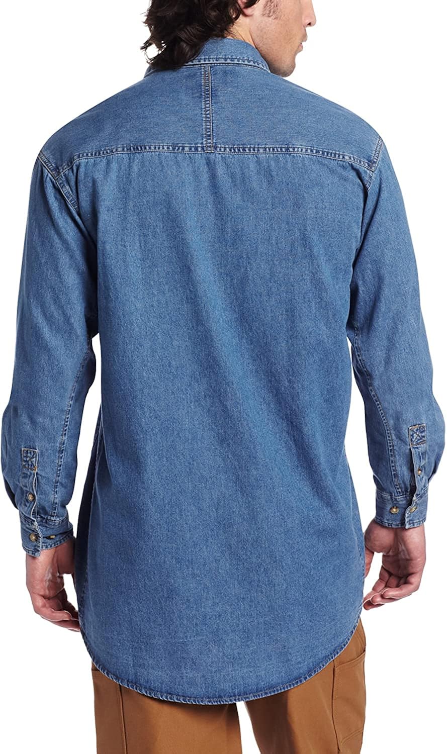 Wrangler riggs workwear men's denim work shirt Clearance