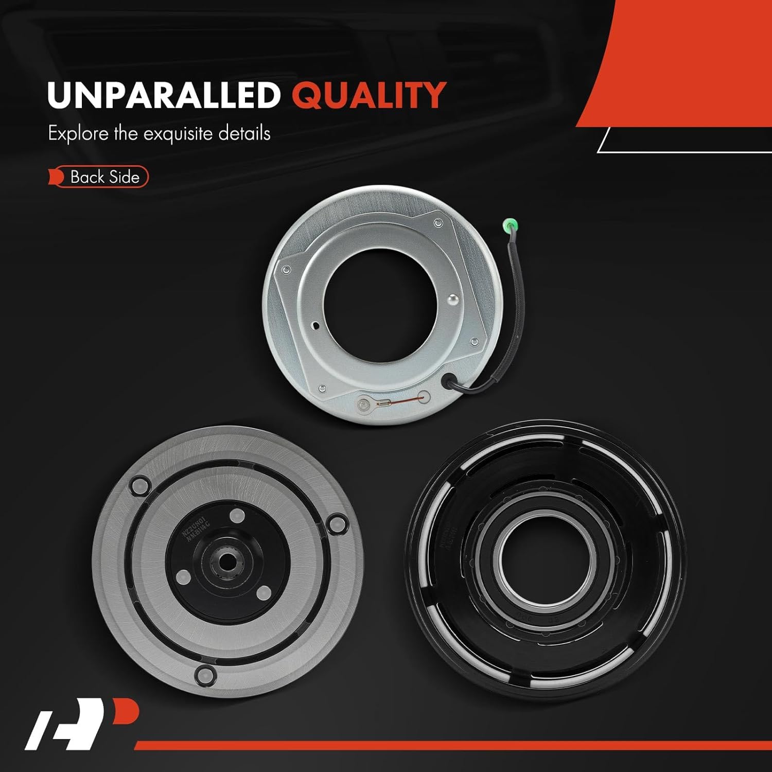 A-Premium Air Conditioner AC Compressor Clutch Kit Compatible with BMW E70 Series X5 2009 2010 2011 2012 2013 3.0L