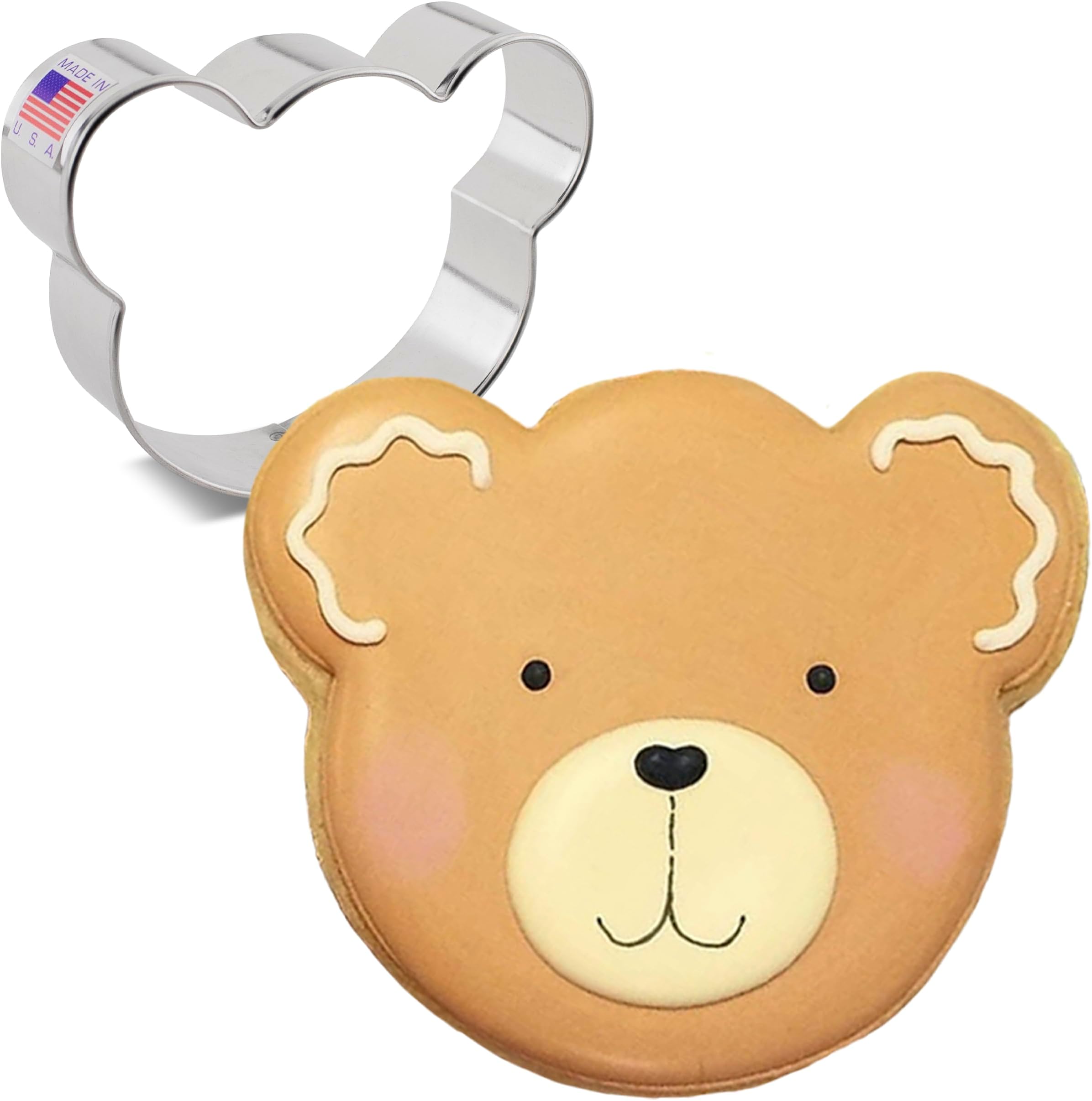 Bear Face Cookie Cutter Polar Bear, Koala, Panda Face, 3.5" by Ann Clark Cookie Cutters