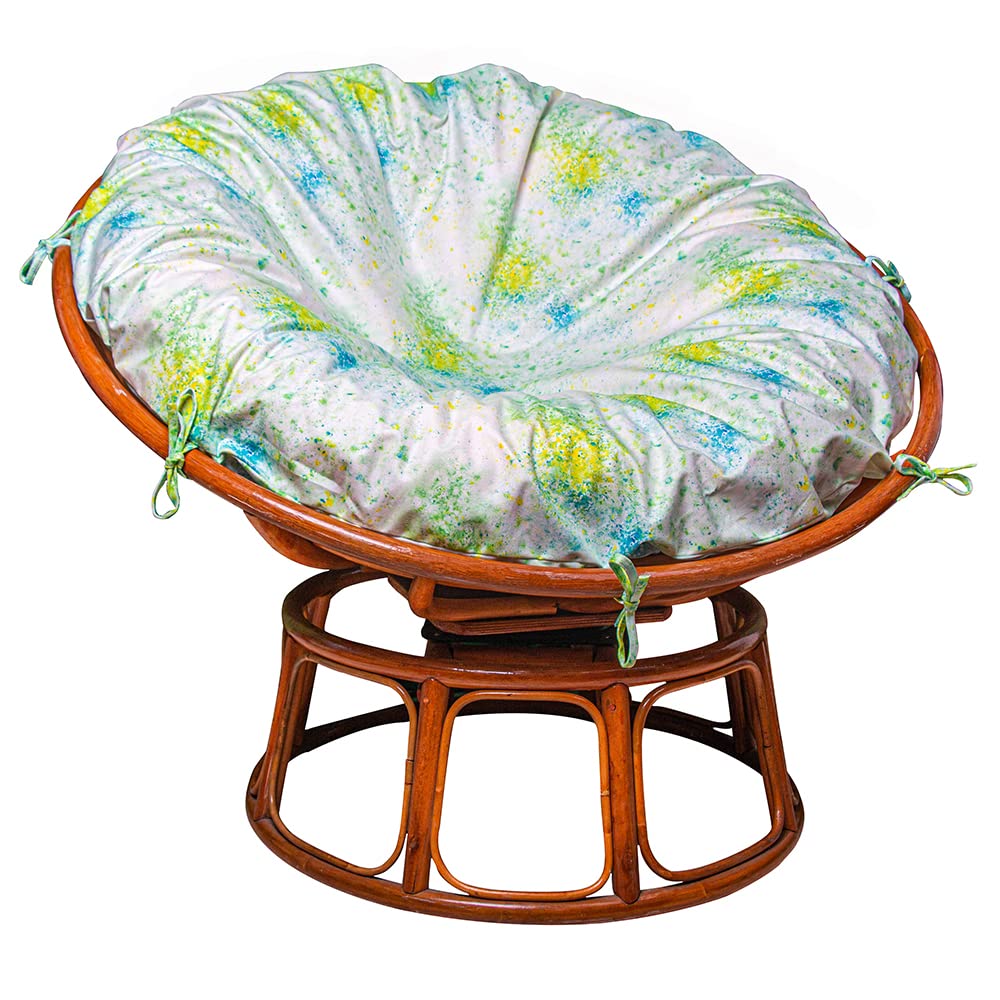 Papasan Cushion Cover, SkinFriendlySoft Printed Microfiber Fabric, Machine Washable Zippered