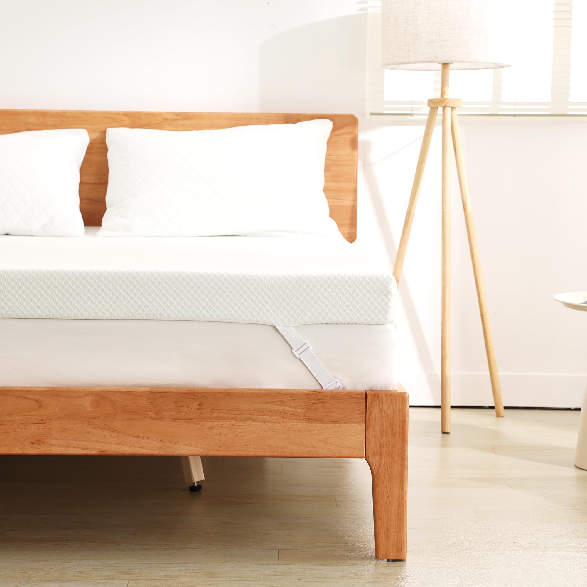 EGOHOME Topper 90 x 200 cm with Gel Foam, Oeko-Tex Certified, 9 cm Height Gel Topper 90 x 200, H2 Soft Memory Foam with Green Tea Extract, for Box Spring Bed, Sofa Bed, Removable and Washable Cover