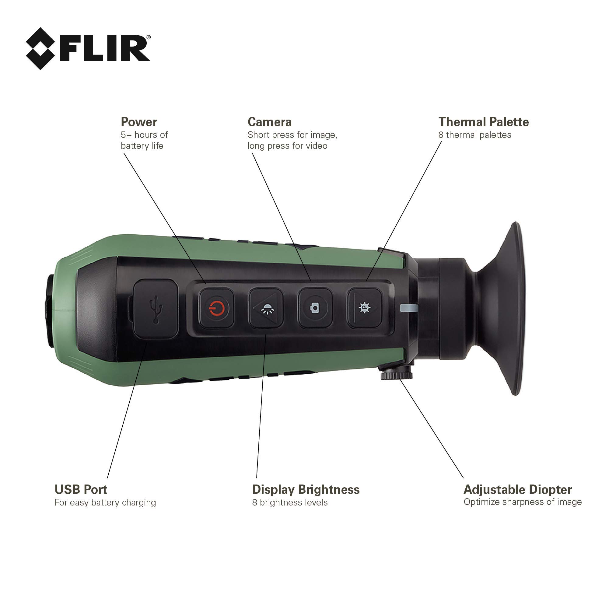 Flir Scout Tk Handheld Thermal Imaging Monocular And Atn Quick