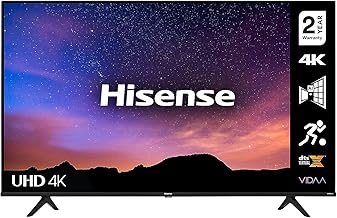HISENSE 58A6GTUK (58 Inch) 4K UHD Smart TV, with Dolby Vision HDR, DTS Virtual X, Youtube, Netflix, Freeview Play and Alexa Built-in, Bluetooth and WiFi (2021 NEW)