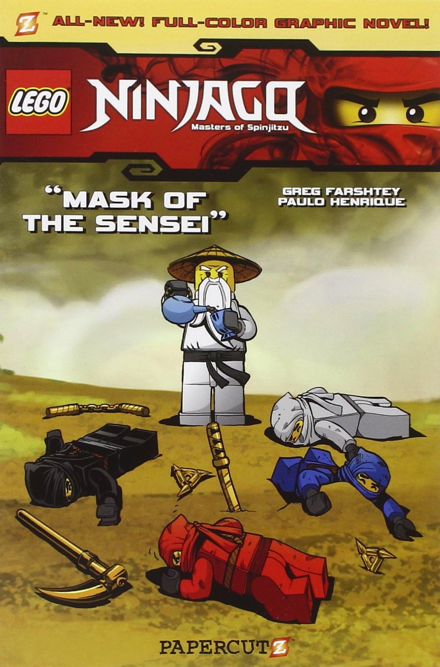 Papercutz Mask of the Sensei (Ninjago #2)