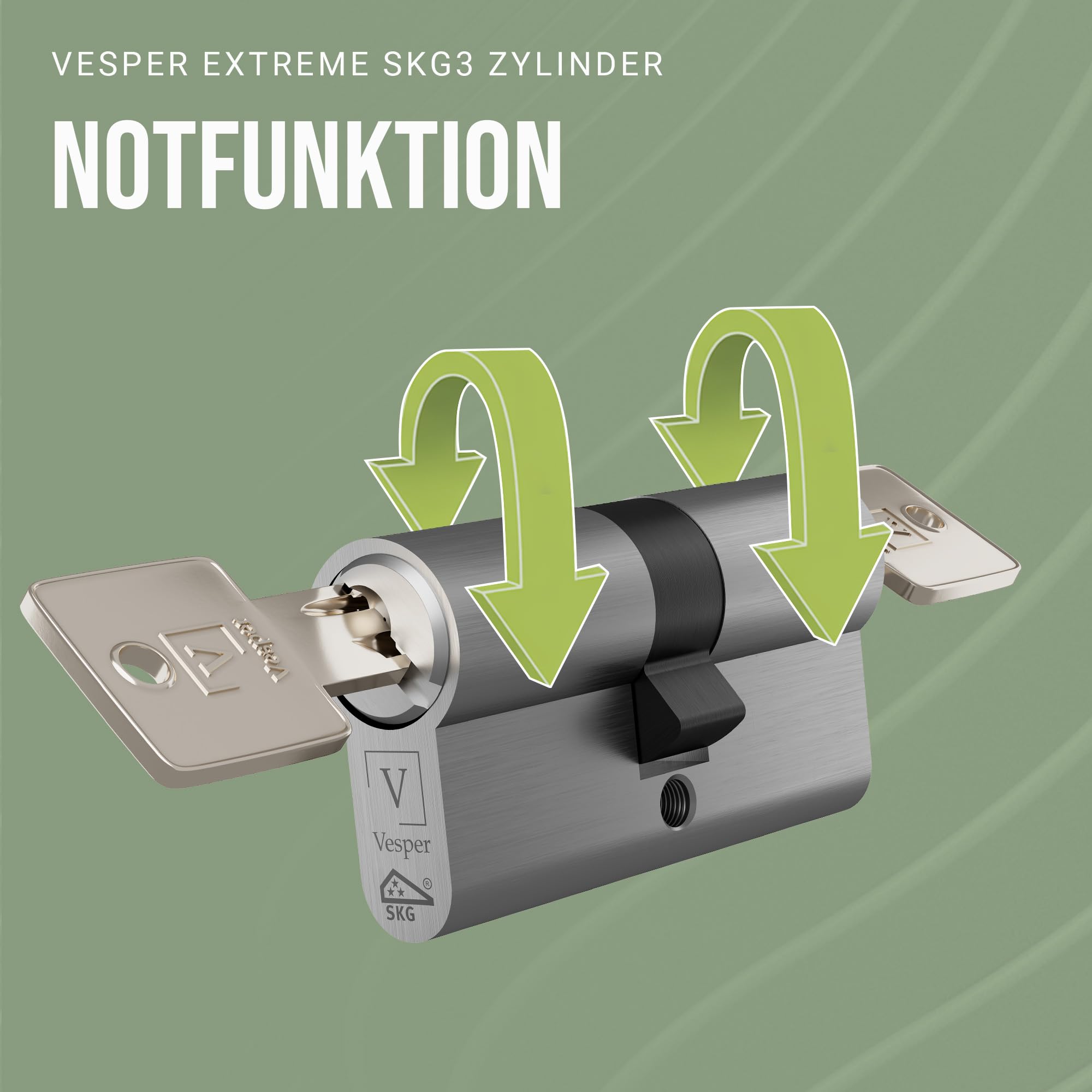Vesper Secure+ SKG3*** Schließzylinder gleichschließend konfigurierbar