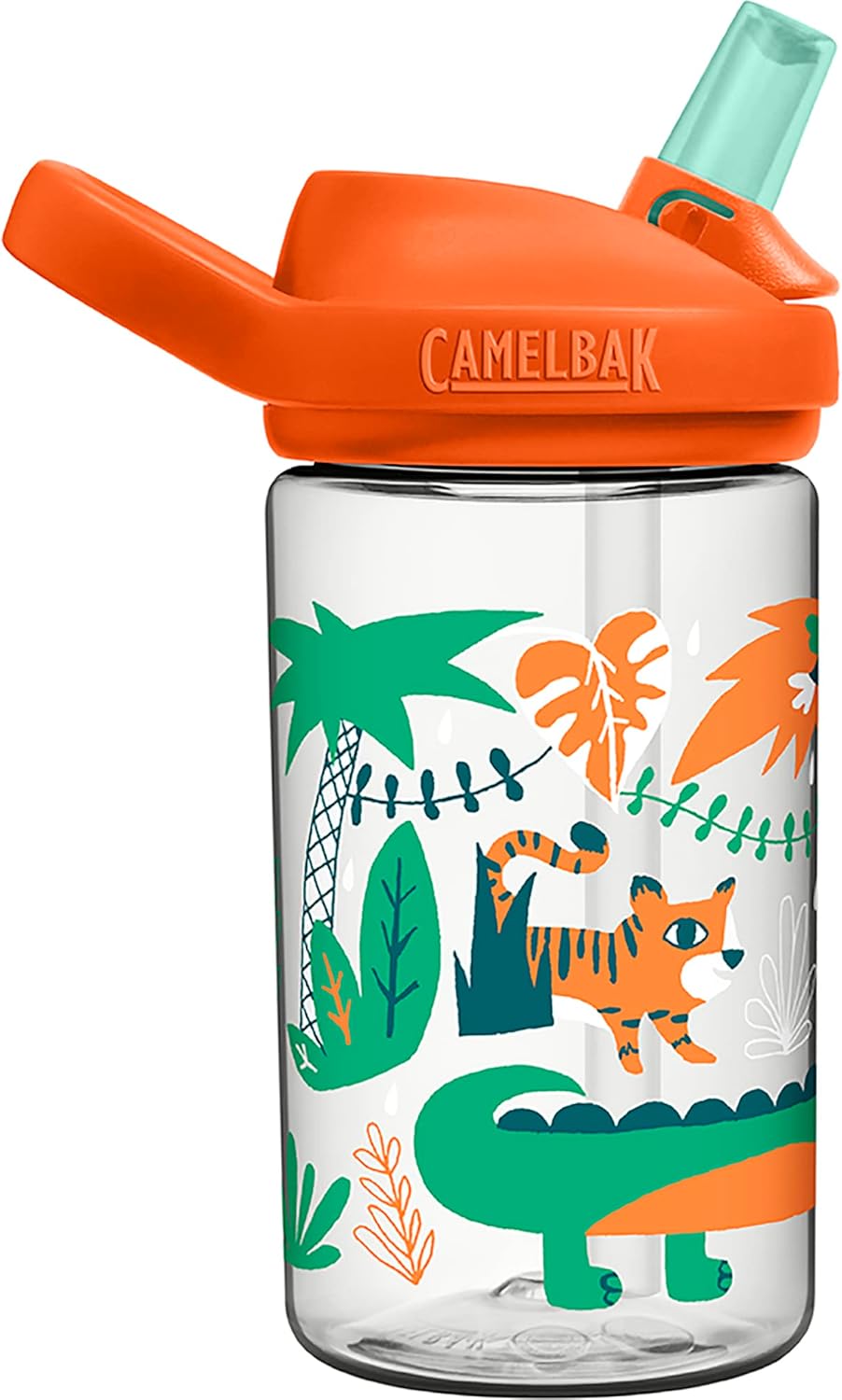 CamelBak Botella Eddy+ Kids 400ml Agua, Unisex Adulto, Animales DE LA Selva