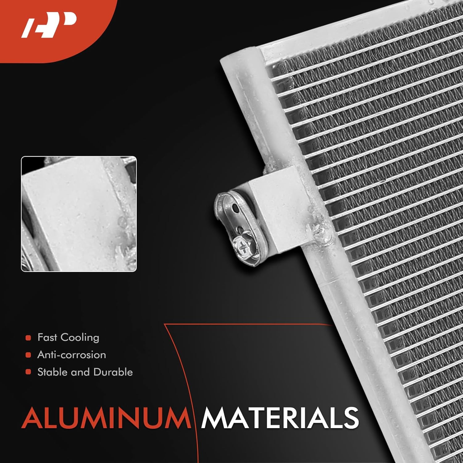 A-Premium Air Conditioning A/C Condenser Compatible with Honda CR-V CRV 2017-2022 1.5L, Replace# 80100TLAA01