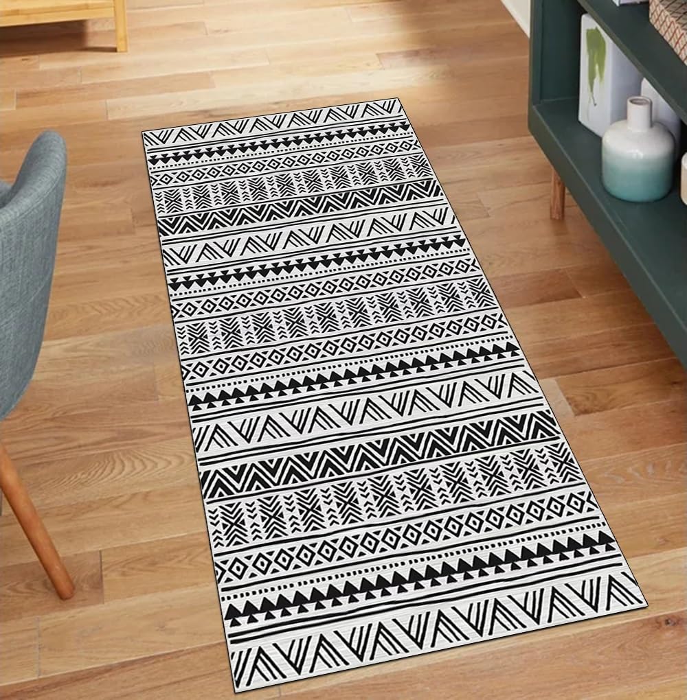 Alfombra larga pasillo gris de 40x400 cm antideslizante lavable
