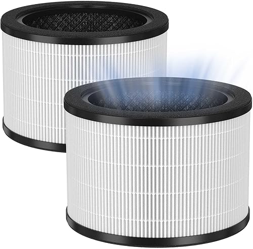 H7121101 Filtro de repuesto compatible con Govee Air Clean Purifier H7121, filtración 3 en 1 con H13 Grad HEPA, carbón activado y prefiltro, 2