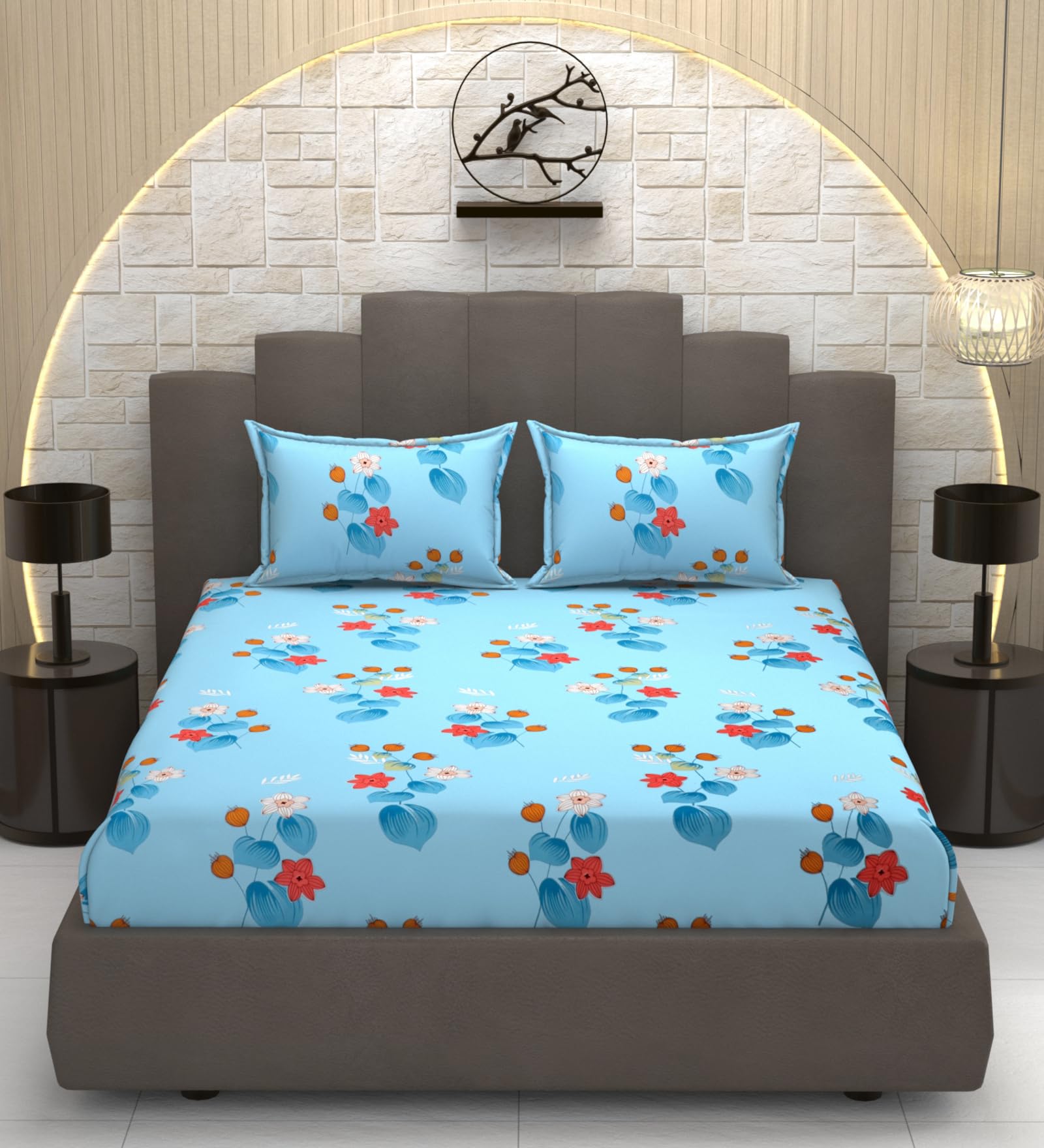 Mafatlal Luxe Lilac Bedsheet - Queen Size -8