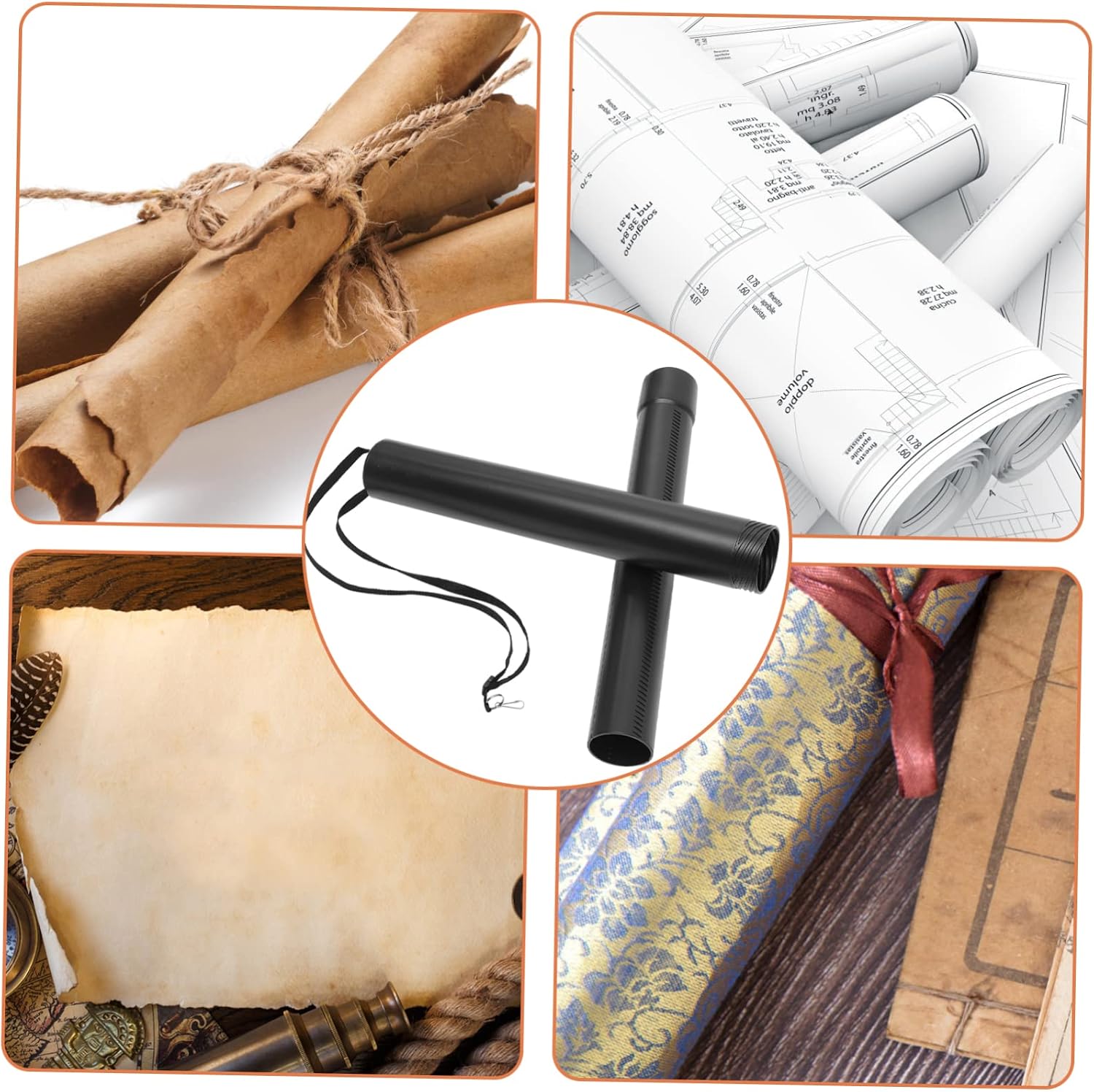 Extendable Poster Tube for Artwork and Documents Telescoping Storage Strong Protection for Prints and Drawings Portable and Reusable Design
