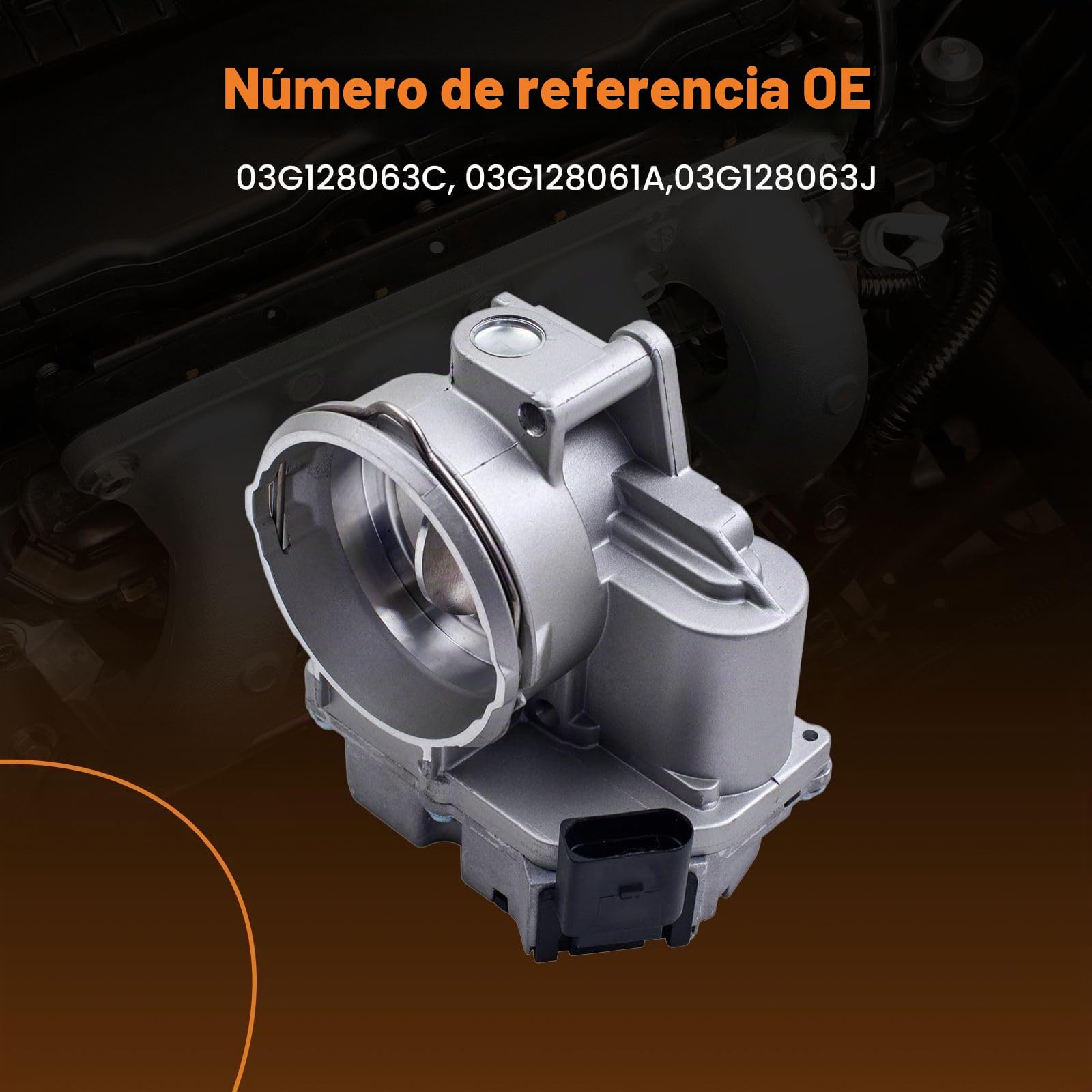 maXpeedingrods V?vula de mariposa 03G128063C para Passat 3B3 Variant 3B6 2.0 TDI