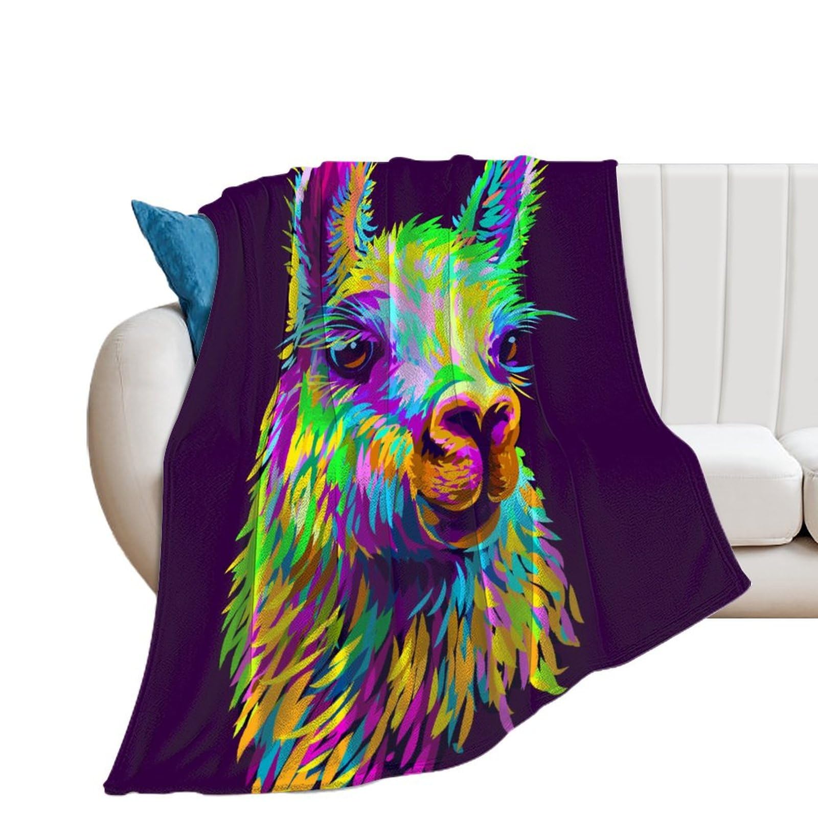 Couverture polaire douce et chaude 150x200cm idéale pour vos soirées télé sur le canapé