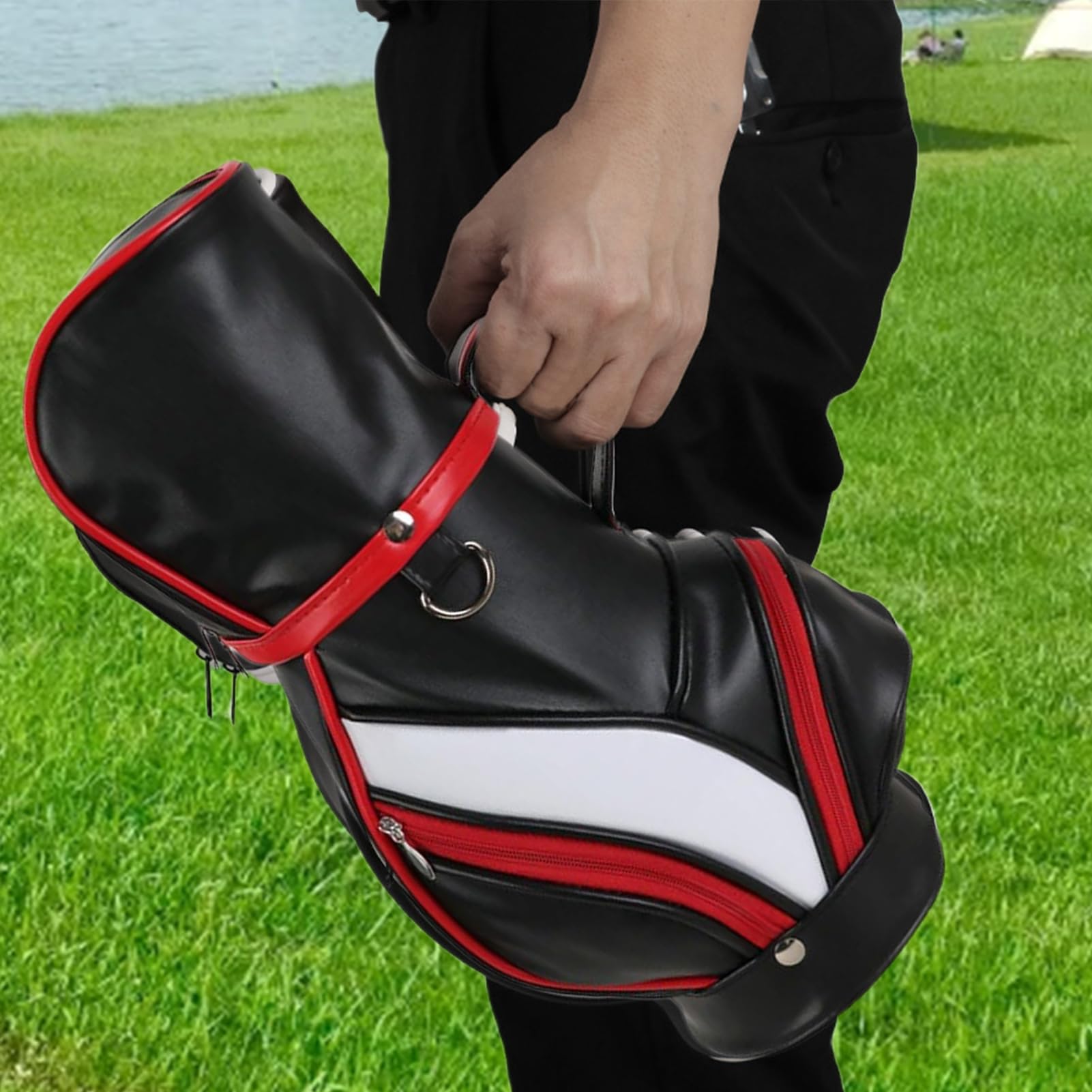 Bolsa Térmica para Vino Portabotellas Térmico | Bolsa de Almacenamiento Portátil con Múltiples Bolsillos para Picnics Eventos al Aire Libre y Viajes