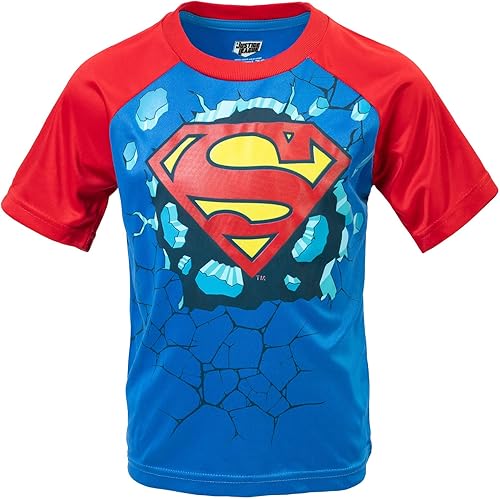 Miniatura 4 de DC Comics Paquete de 3 camisetas de la Liga de la Justicia Batman Superman Flash Athletic