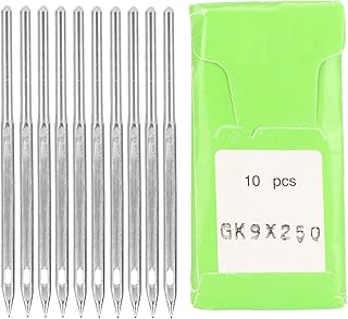 Nähmaschinennadeln, Stahl-Stickmaschinennadeln, 10 Stück, langlebige, gratfreie Nadeln für Siegelmaschinen der Flyingman 9-Serie, 5 cm Länge, 2 mm Durchmesser (Gk9*250)