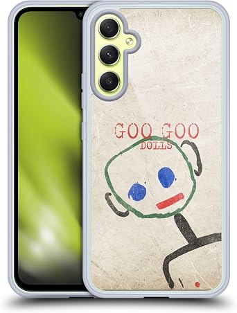 Head Case Designs Officially Licensed Goo Goo Dolls Throwback Super Star Guy Graphics Gel Case [Military Grade Protection] Compatible with Samsung Galaxy A34 5G