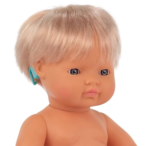 Miniatura 4 de Corporation Baby Doll Caucasian Girl con audífono de 15 pulgadas, bolsa de plástico, multicolor