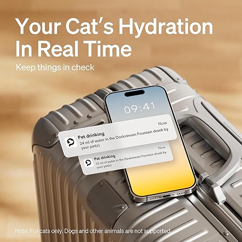 Miniatura 3 de PETLIBRO - Fuente de agua para mascota, bomba inalámbrica, 4 filtros de repuesto originales, monitoreo en aplicación, torrente constante, 2.5L84 oz,