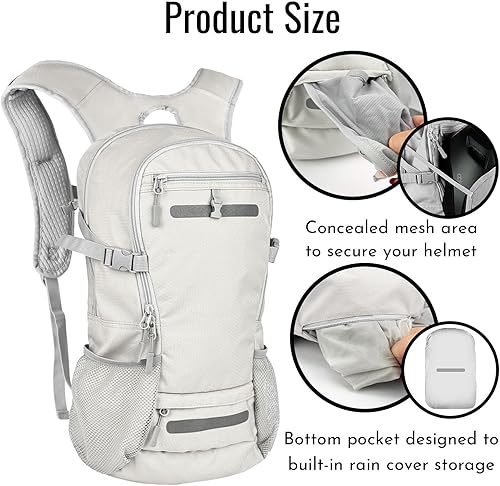 Miniatura 2 de Zavothy Mochila de senderismo multiusos de 18 litros con bolsa de agua de 3 L, mochila de hidratación duradera con compartimento aislado para la