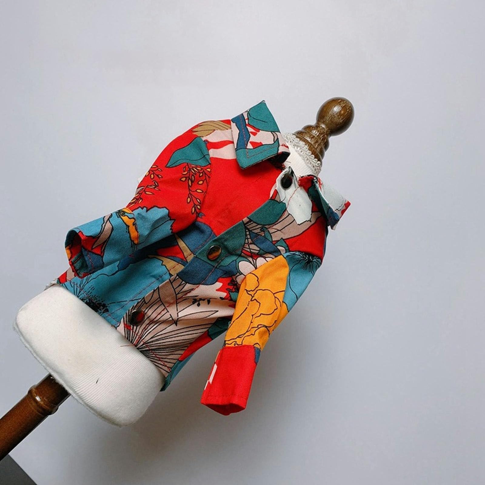 Camisa de Playa para Perro, Ropa de Verano para Perro, Camisetas de algodón para Perro con Estampado Floral, Traje de Vacaciones para Cachorro a la Moda