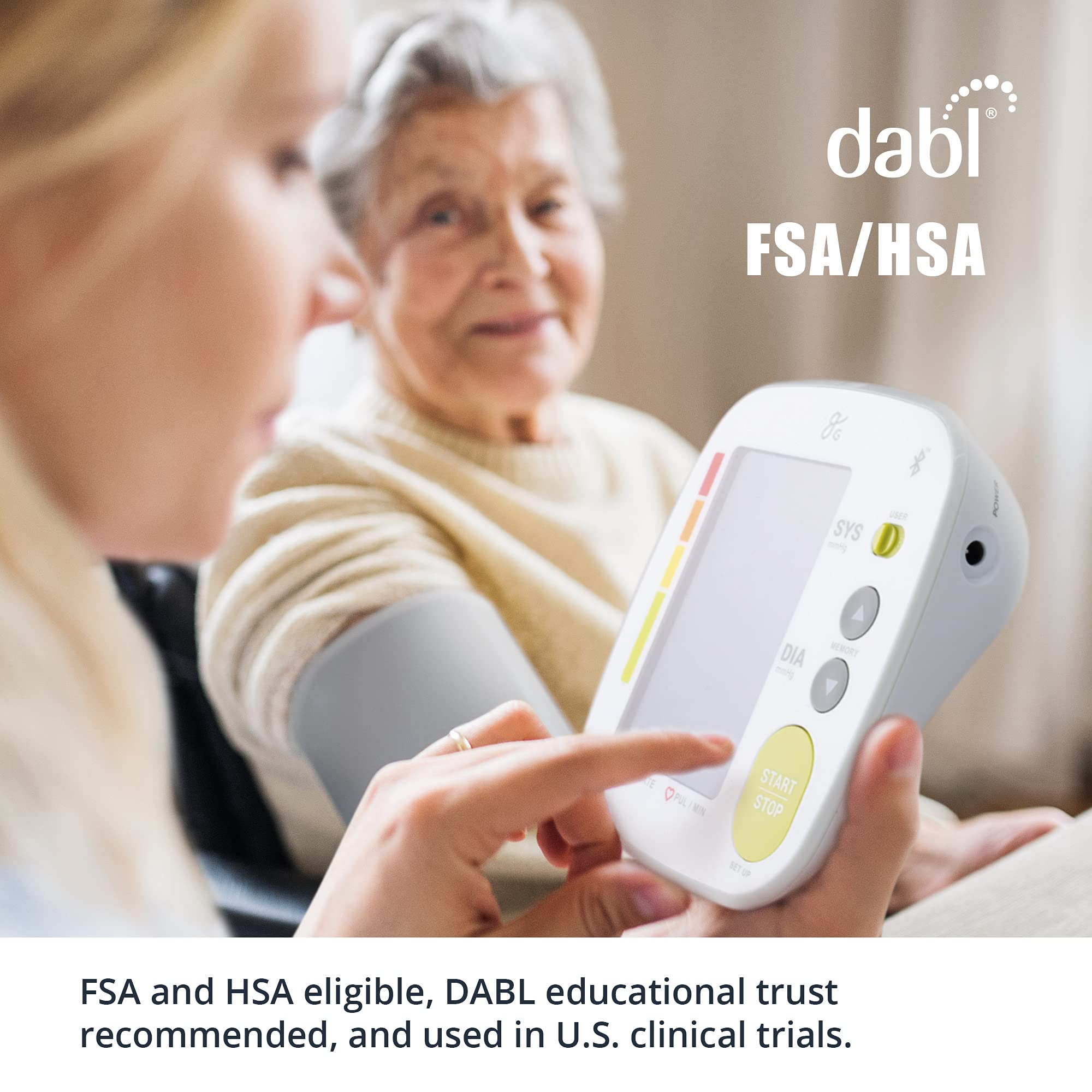 Bluetooth Blood Pressure Monitor Cuff by Balance with Upper Arm Cuff