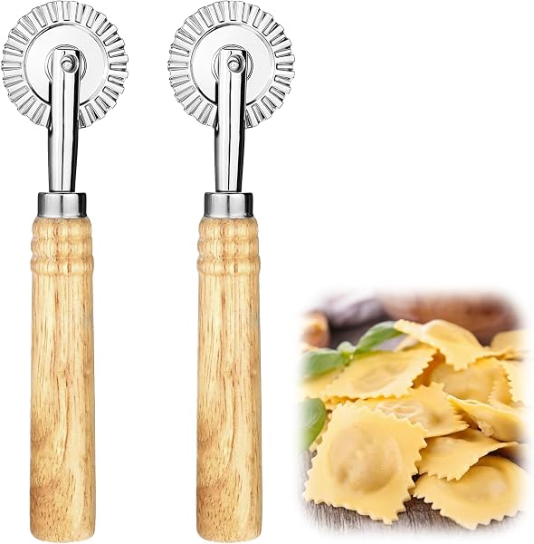 Thinp set de 2 ruedas cortadoras de pasta, 16 cm