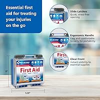 Vista 4 de First Aid Only 91249 On-The-Go All-Purpose Emergency First Aid Kit for Car, Travel, Home and Business, 105 Pieces