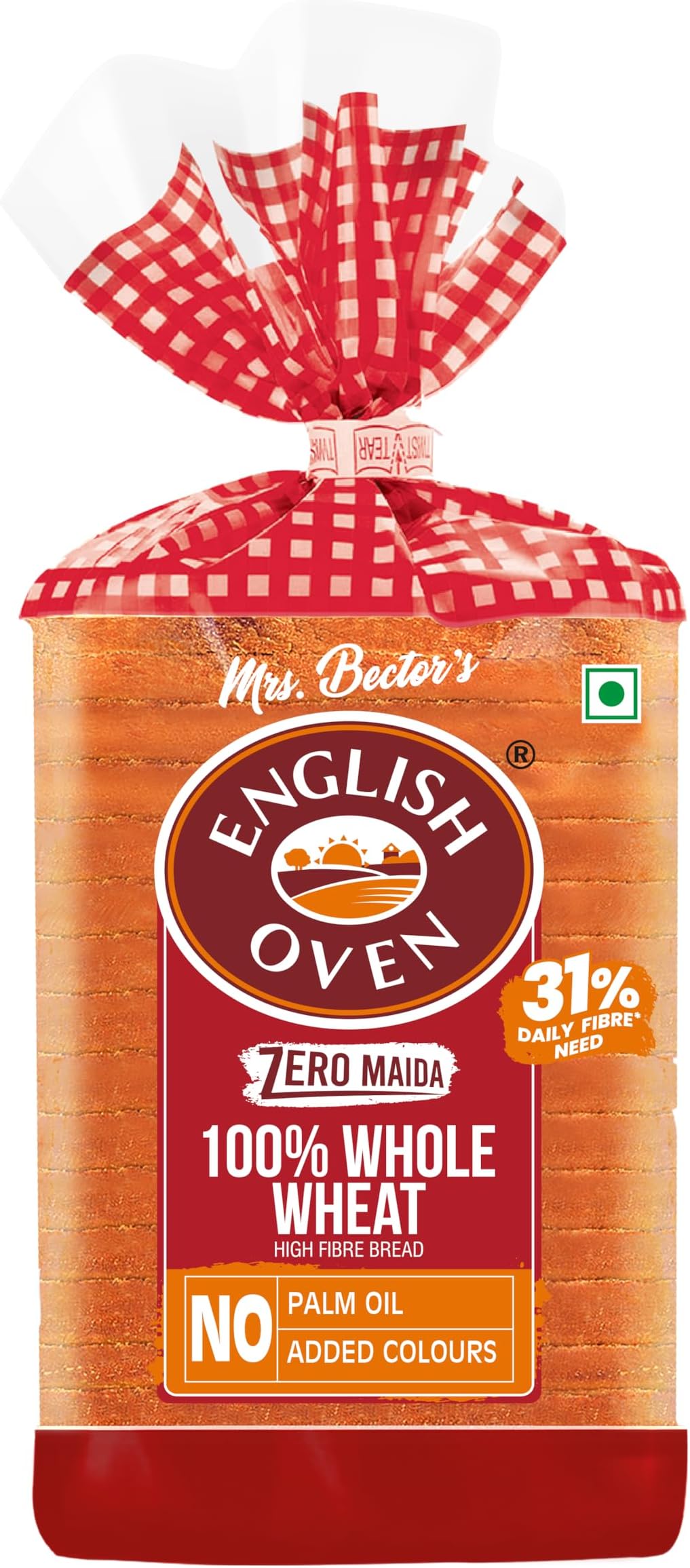 Zero Maida Whole Wheat Bread, 400 g