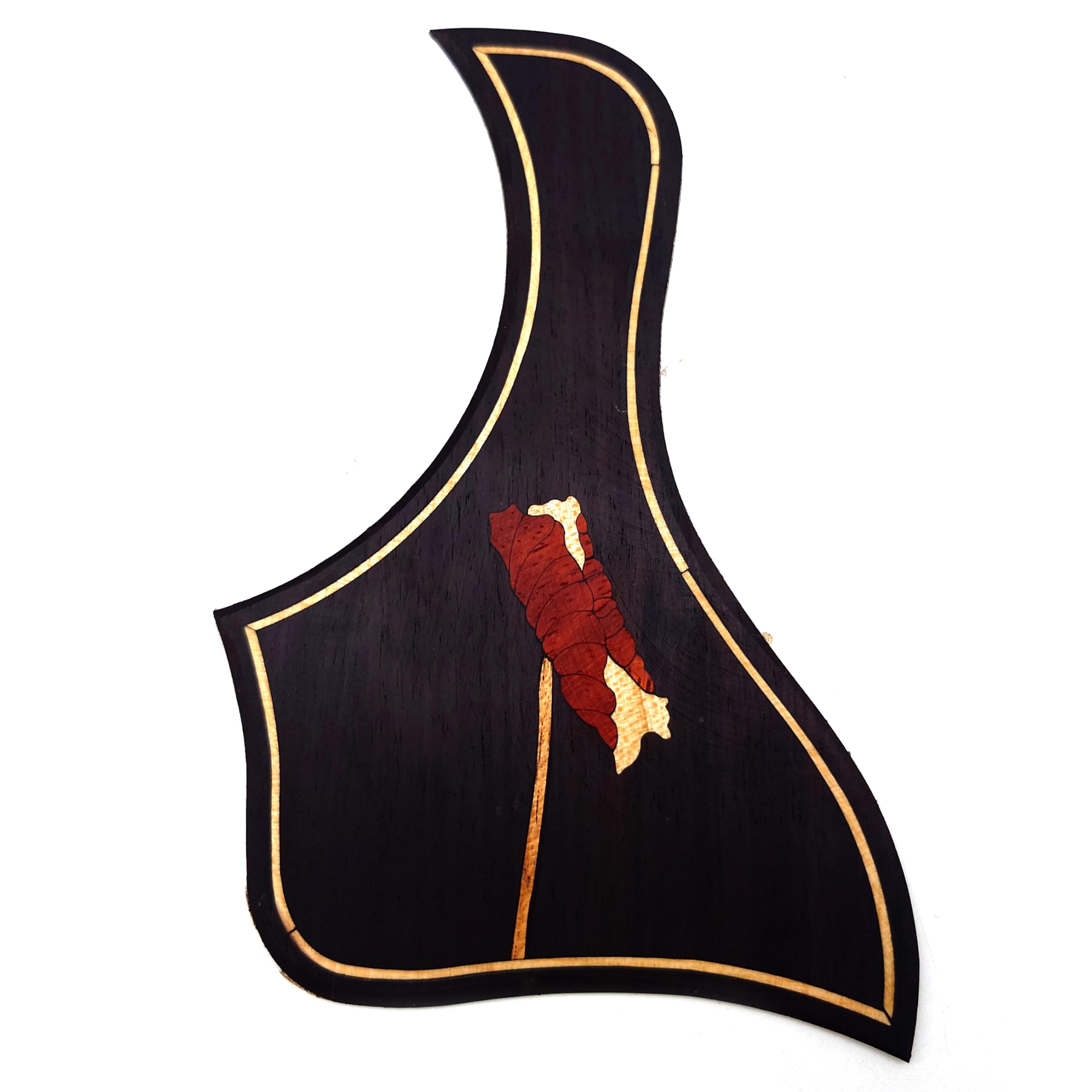 Guitar Pick Guard, Battipenna in abalone in palissandro autoadesivo for Chitarre acustiche folk D-45 Taylor(35)