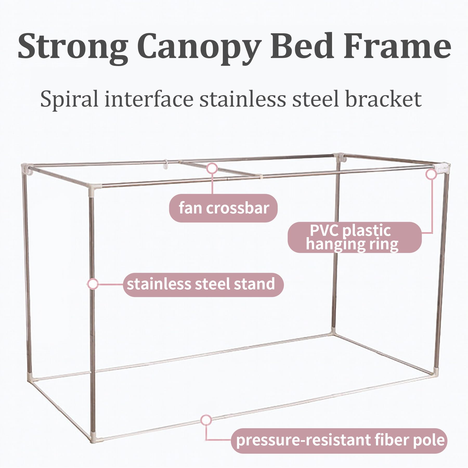 Estructura Retráctil Con Toldo Para Litera Superior - Postes De Acero Ajustable, Ideal Para Dormitorios Estudiantiles