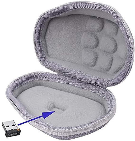 Aenllosi Hard Carrying Case Replacement for Logitech MX Master 4 / MX Master 3 / MX Master 3S Advanced Wireless Mouse (Grey)
