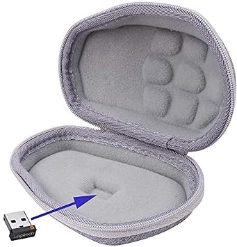 Aenllosi Hard Carrying Case Replacement for Logitech MX Master 4 / MX Master 3 / MX Master 3S Advanced Wireless Mouse (Grey)