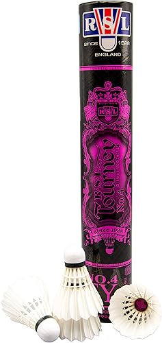 Miniatura 2 de RSL No.4 Tourney Bádminton Shuttlecock Birdy, paquete de 12 (velocidad-77)