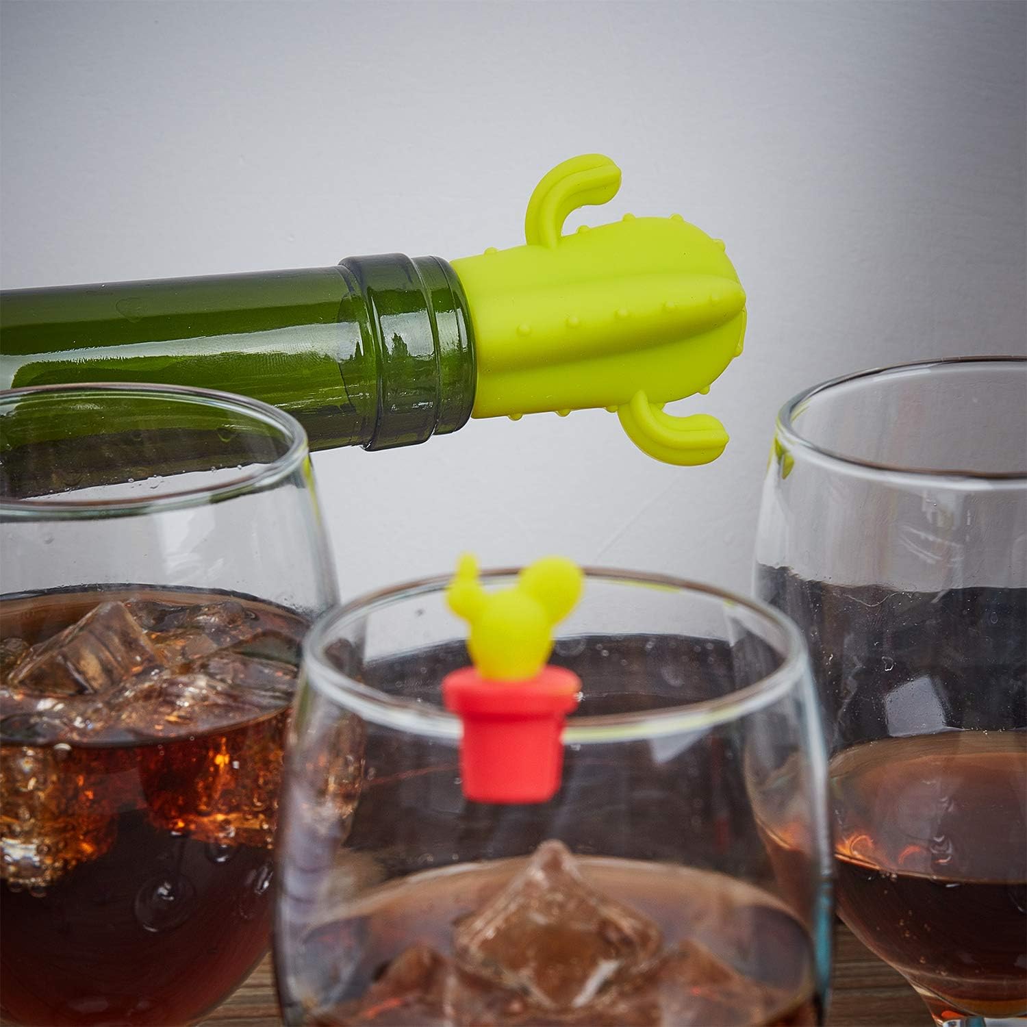 Review Product 2 Sets Cactus Stopper Cactus Charms Wine Charms Set, Include 2 Pieces Green Cactus Silicone Bottle Stopper Wine Stoppers and 12 Pieces Multi Color Glass Marker Stoppers Review Discount 2 Sets Cactus Stopper Cactus Charms Wine Charms Set, Include 2 Pieces Green Cactus Silicone Bottle Stopper Wine Stoppers and 12 Pieces Multi Color Glass Marker Stoppers