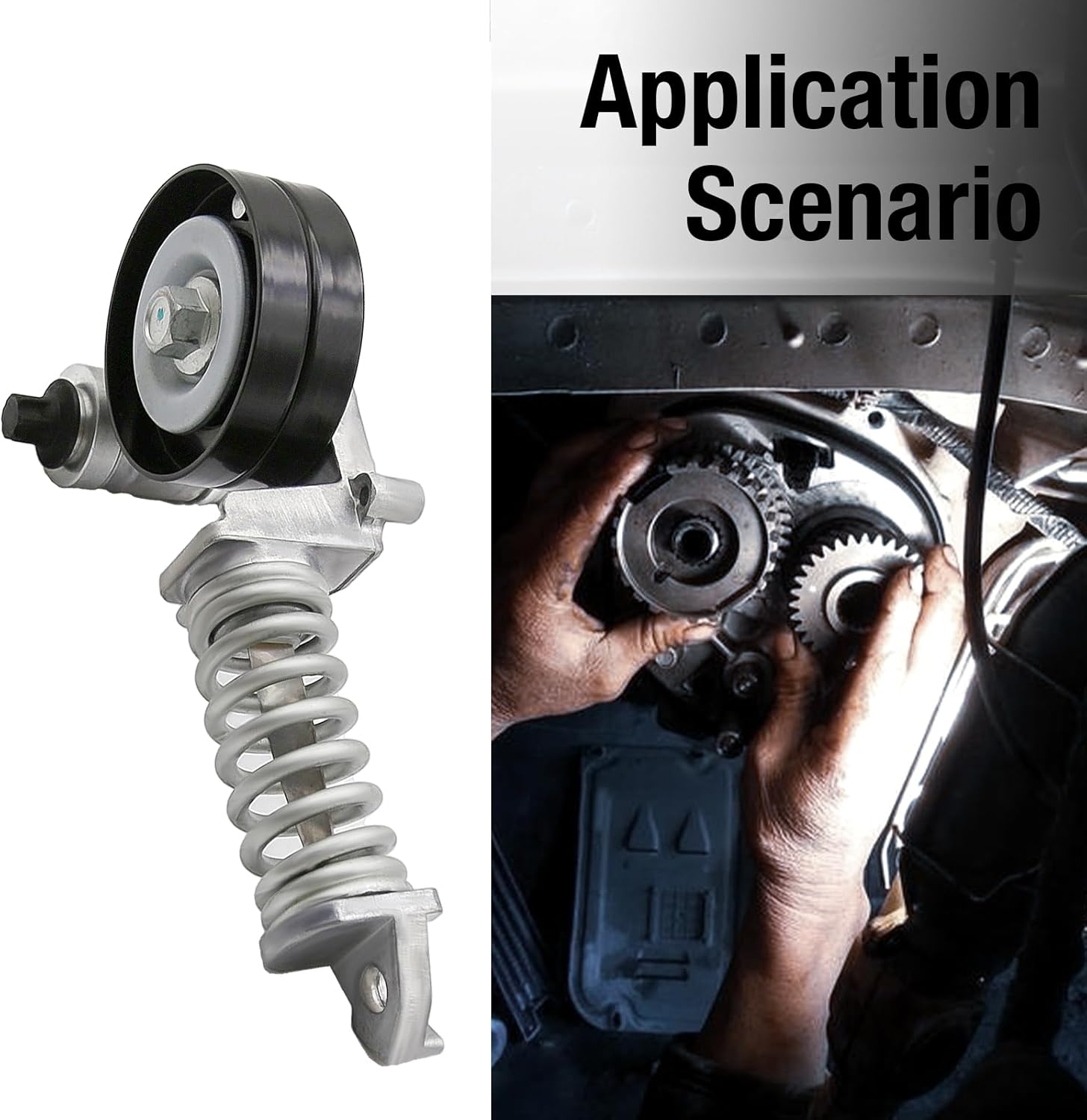 25195388 Drive Belt Tensioner Assembly, Replacement for Chevy Trax Sonic Cruze Limited Buick Encore 1.4L, Replace# 55565236