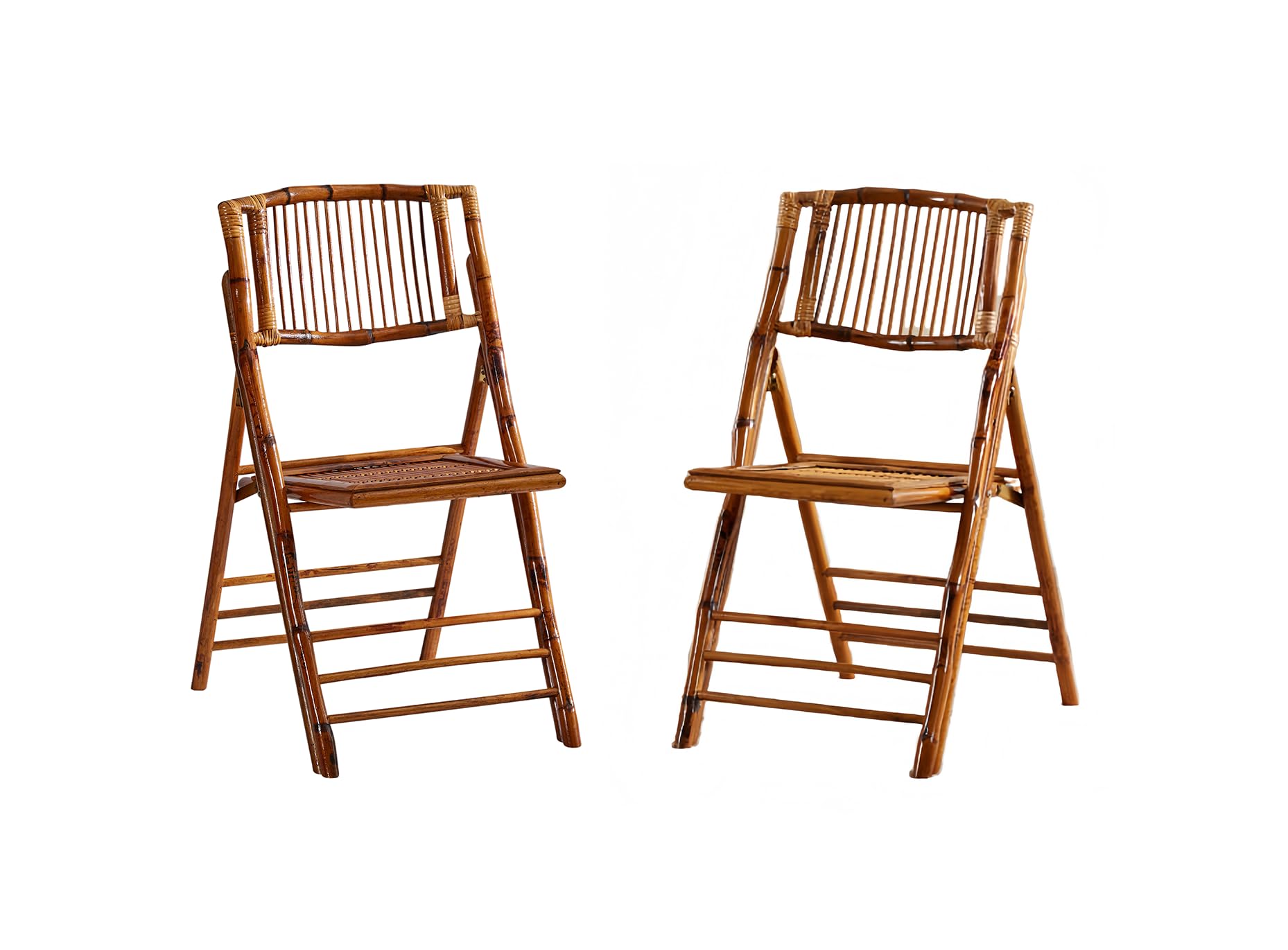 zolooky 2 Pack Certified Bamboo Folding Chair