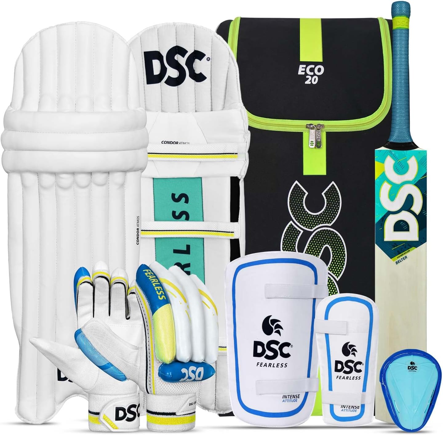 DSC Belter Kashmir Willow Cricket Kit for Mens