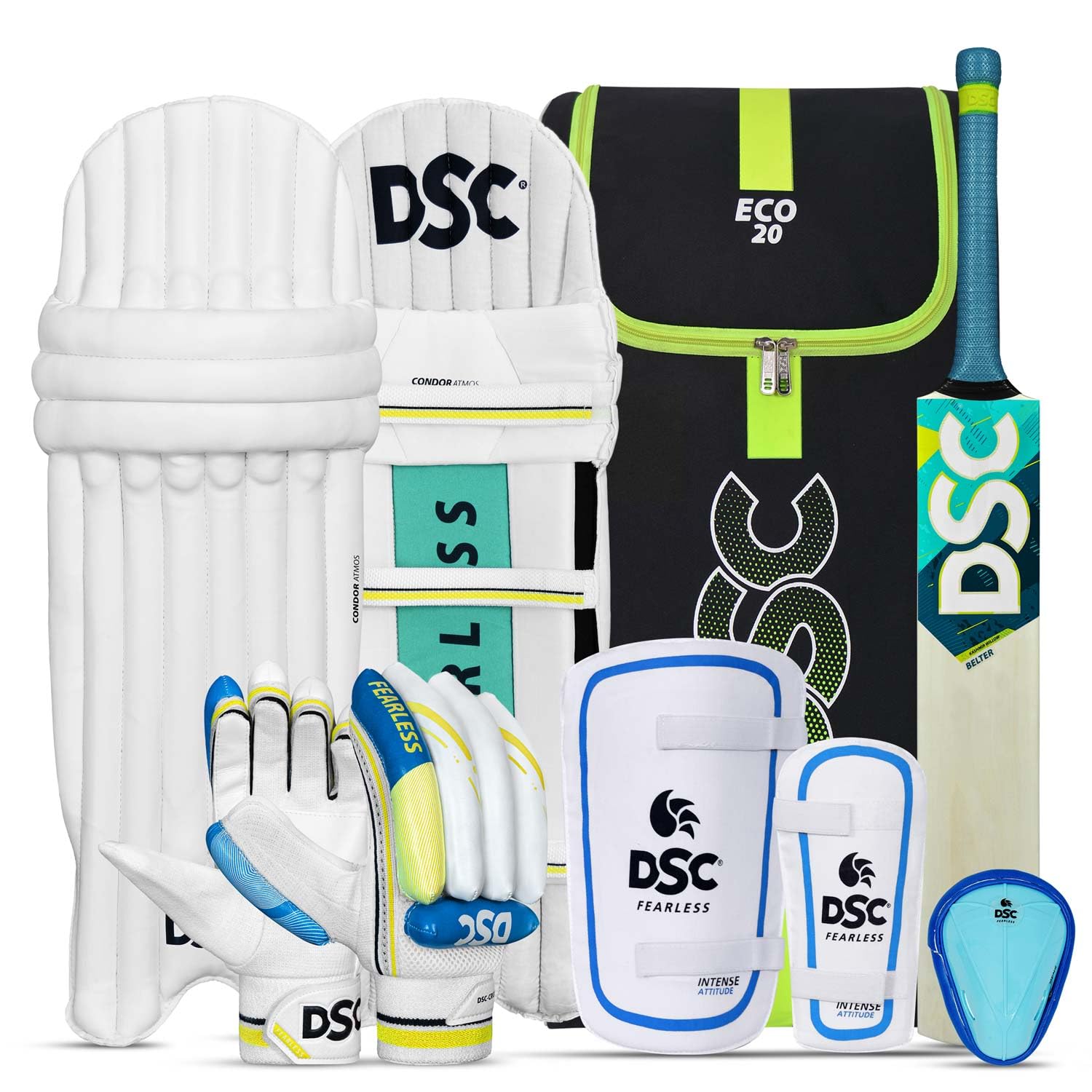 DSC Belter Kashmir Willow Cricket Kit for Mens