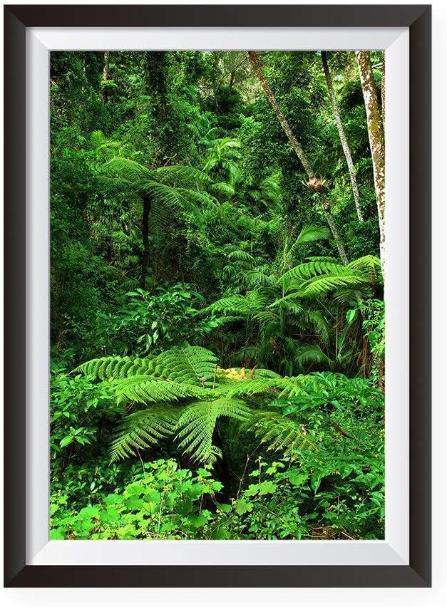 MahaVastu Green Landscape Wall Painting For Vastu | MahaVastu Remedies Green Scenery Poster | Wall Art For Decoration 23.5 X 17.5 Inches