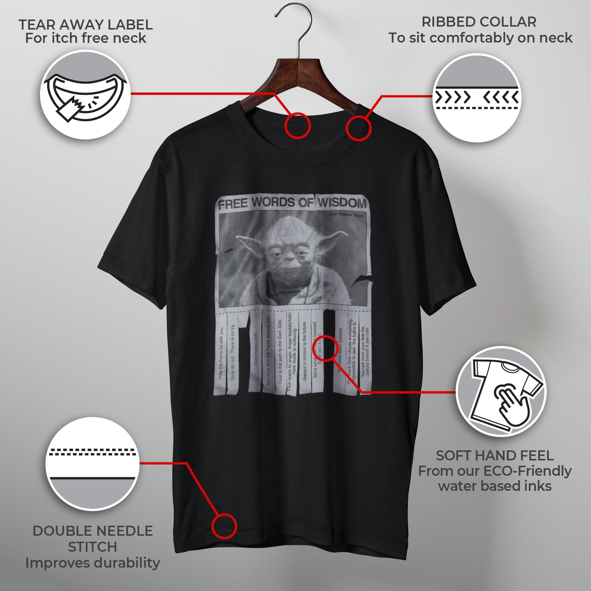 Star Wars Herren Worte der Weisheit T-shirt
