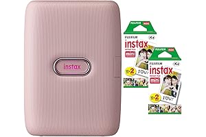 Instax Mini Link2 Smartphone Printer Bundle with Mini Film