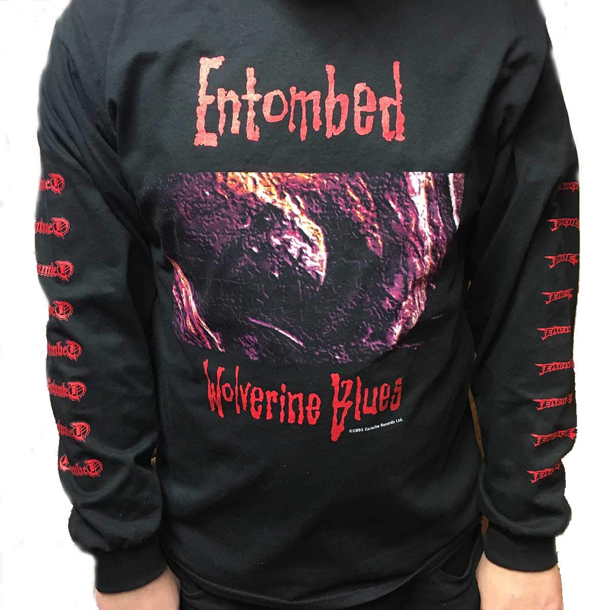 Entombed 'Wolverine Blues' Long Sleeve T Shirt (XL)